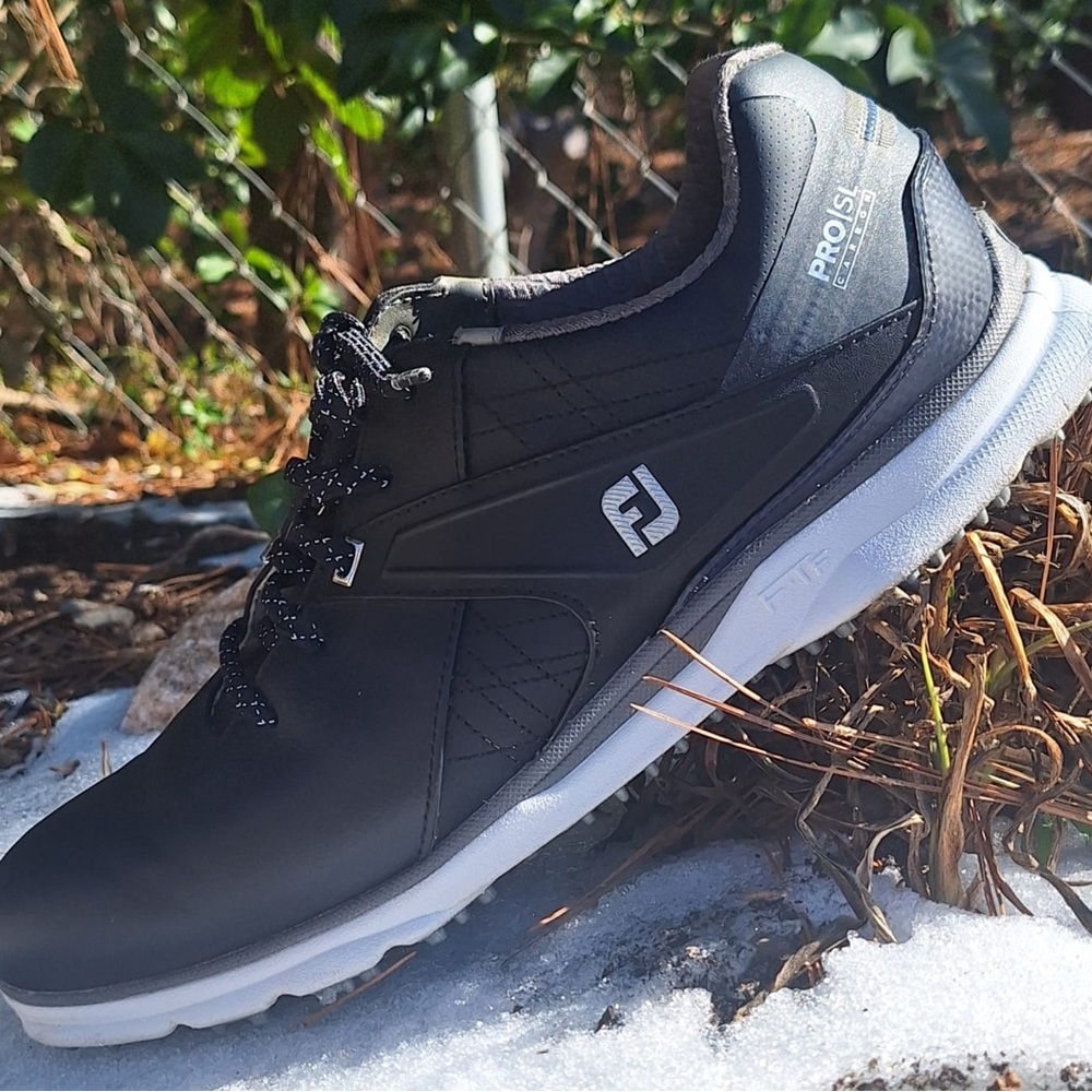 FootJoy Black and White Athletic Golf Shoe